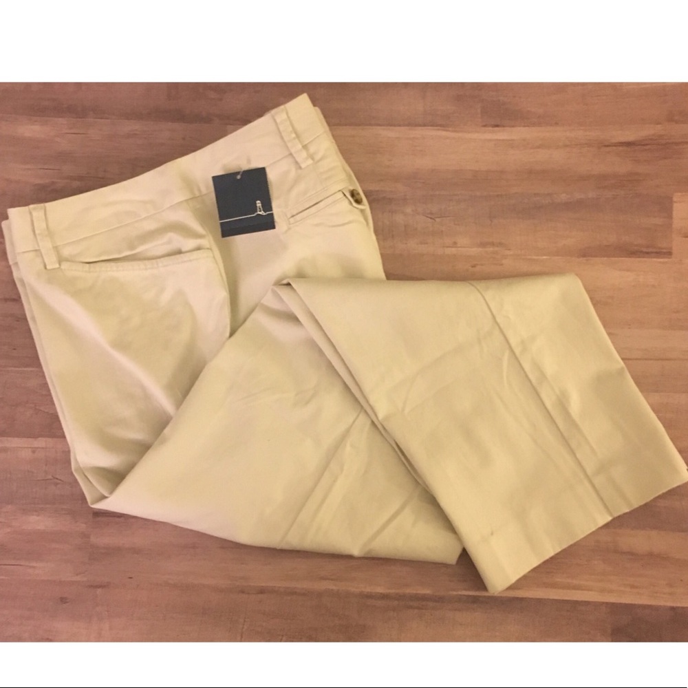 Lands’ End Cropped Chino (Size 16) NWT